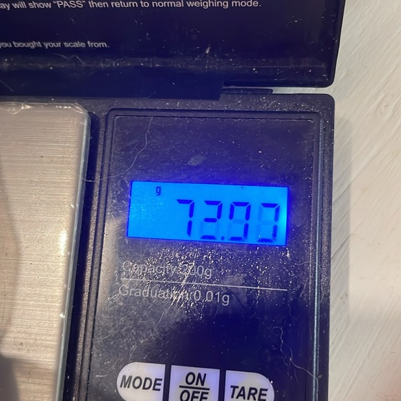 8” silver tone stretch bracelet with 6 oval bezel set jasper colored festoons - Picture 11 of 11